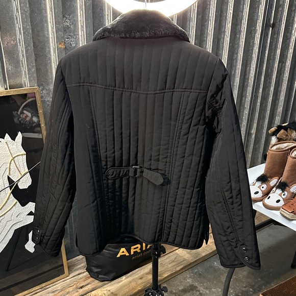 Black Quilted Women's Jacket - Picture 2 of 9